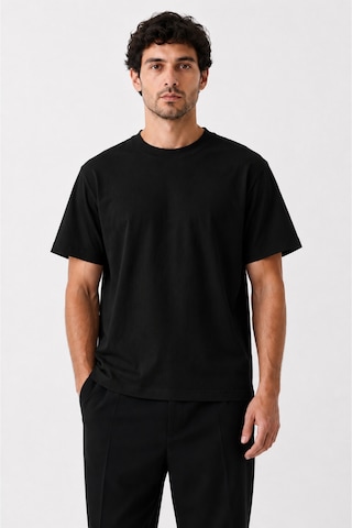 Masion Rae Erkek Premium Siyah Oversize Tişört Nefes Alan Yumuşak Dokulu Terletmeyen Rahat Kalıp Basic