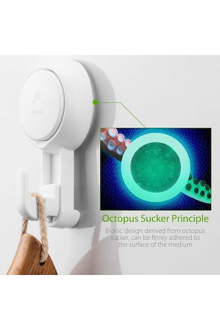 4'lü Plastik Vakumlu Kanca Seti Yeni Güçlü Vakumlu Duvar Kancası/havlu Askısı Bornoz Taç Palto Vakumlu Bez, Mutfak Banyo Eşyaları Çok Renkli