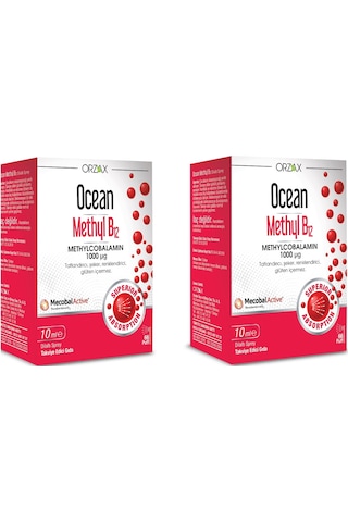 Ocean Methyl B12 1000 Mcg 10 Ml Sprey 2 Adet Ocean Methyl B12 1000 Mcg 10 Ml Sprey 2 Adet