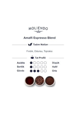 Moliendo Amalfi Espresso Blend Çekirdek Kahve 1000 G