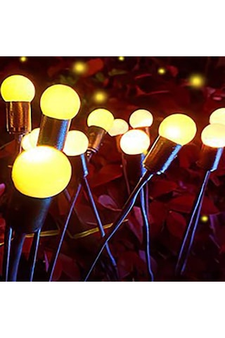 Xindoker 8'li Islak Ortam Dayanıklı Led Güneş Enerjili Balkon Bahçe Işığı - Sallanan Atkı Işıklı Fenerler Sıcak Işık Diğer