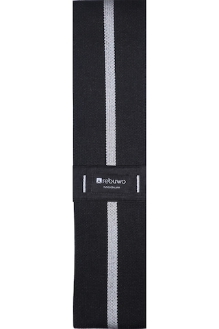 Rebuwo Medium Squat Direnç Bandı 35x8 Cm Kaymaz Fitness Egzersiz Lastiği Siyah & Açık Gri Açık Gri