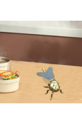 Trendooze Arı Şekilli Bal Süsü Baharat Kavanozu Mavi Renk Mavi