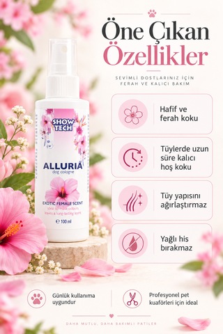 Showtech Alluria Dişi Kedi Ve Köpek Parfümü 100 Ml