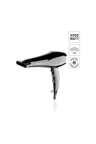 Arzum AR5007 Shiny İyonlu Saç Kurutma Makinesi, Difüzörlü Başlıklı, 2200W, Siyah