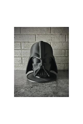 Siyah Renk Darth Vader Kulaklık Standı, Darth Vader Büstü, Star Wars Kulaklık Askısı