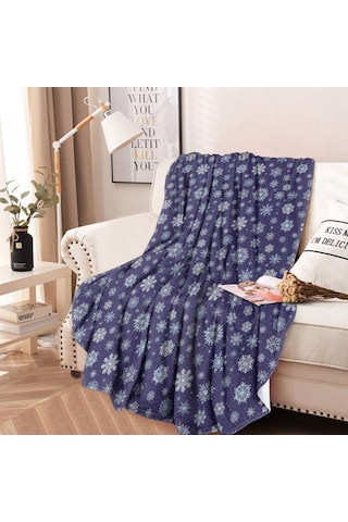 Noel Desenli 47 İnç Yuvarlak Flanel Battaniye, Yetişkin Ve Çocuk İçin, Yumuşak, Rahat Ve Hafif Noel Kar Yağmuru Karanlık