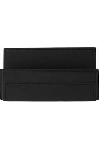 Ralph Lauren Brennan Deri Letter Rack Pratik Ofis Gereçleri Siyah