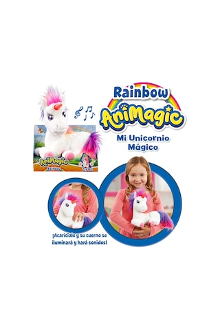 Animagic Parlayan Gökkuşağı Unicorn 256301