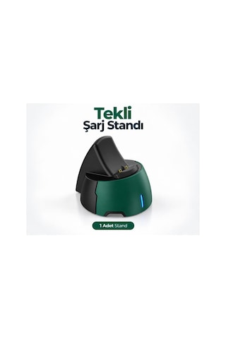 Ps5 Uyumlu Tekli Oyun Kolu Şarj Standı, Led Göstergeli Kontrolcü Şarj İstasyonu, Kompakt Masaüstü Gamepad Şarj Yuvası Yeşil
