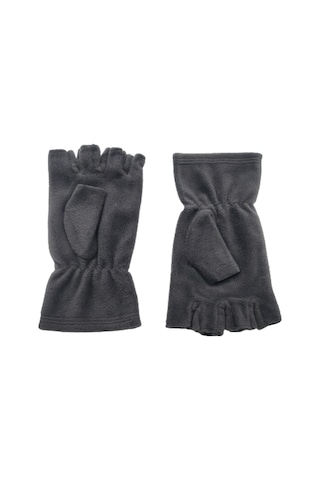 Antrasit Parmaksız Kesik Yarım Parmak Kışlık Termal Polar Eldiven Antrasit