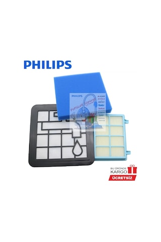 Phılıps Uyumlu Fc 9332 Powerpro City Hepa Filtre Seti