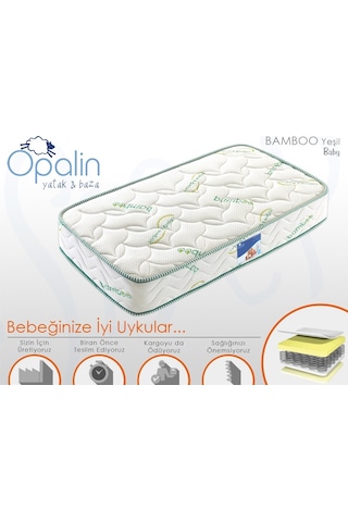 Uzunbebe 80X200 Opalin Bambo Full Ortopedik Yaylı 80*200 Full Ortopedik