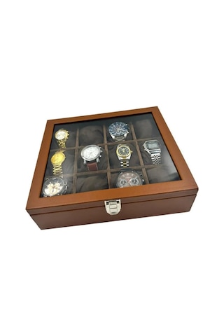 Richbo x 12'li Saat Kutusu Taba