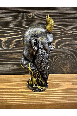 God Of War Ragnarok Kratos Mimir 20cm Gümüş Renk Polyester Figür