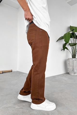 Kahverengi Basic Premium Baggy Pantolon Kahverengi