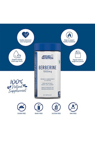 Applied Nutrition Berberine Capsules 1000mg X 60 Caps