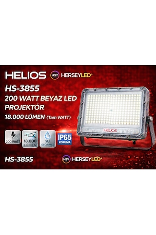 Helıos Hs-3855 200 Watt Beyaz Led Projektör 18.000 Lümen Tam Watt Beyaz Işık Helıos Hs-3855 200 Watt Beyaz Led Projektör 18.000 Lümen Tam Watt Beyaz Işık