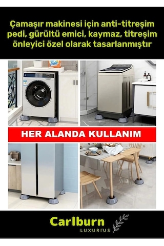 Özel Üretim Gürültü Engelleyici Titreşim Önleyici Kauçuk Çamaşır Bulaşık Makinesi 4 Adet Ayak Pedi
