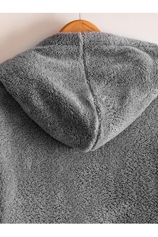 Mulberry Çocuk Giyilebilir Unisex Wellsoft Battaniye Oversize Antrasit