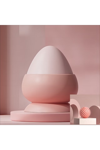 Geeksen Pembe Kutulu Silikon Top: Süction Cup Dizaynlı Ayak Altı, Omuz, Sırt, Bel Masaj Aleti - Yoga Stres Giderici刺猬 Topu Diğer