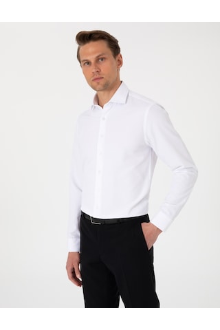 Pierre Cardin Erkek Beyaz Gömlek Desenli 50307108-vr013 Beyaz