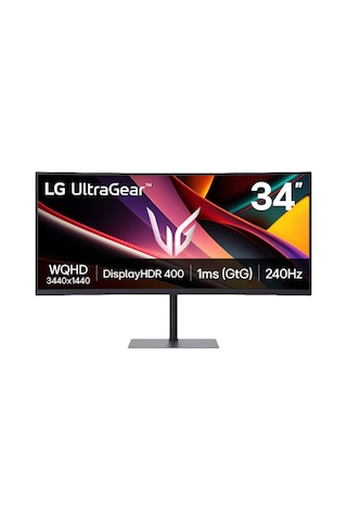 Lg Ultragear G6 34g630a-b 34 İnc 240hz 1ms Hdmı Dp Usb-c Freesync Premium Hdr400 Wqhd Va Curved 150