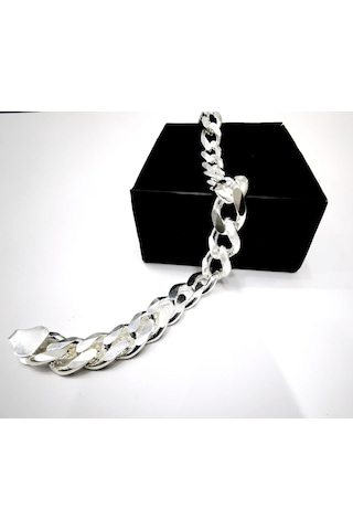 Omar Silver Erkek Gurmet 11 Mm Gümüş Bileklik