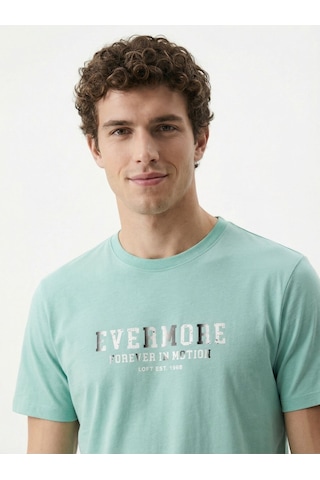 Regular Fit Erkek Tshirt K.kol Mint Yeşili