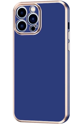 Zeyline Apple Uyumlu iPhone 13 Pro Max Zore Bark Kapak-lacivert