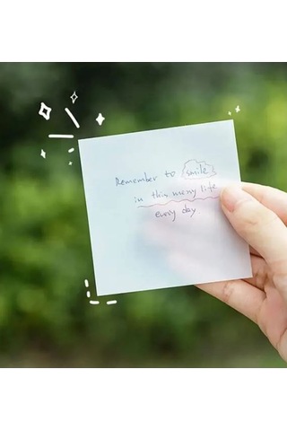 Şeffaf Post-it Yapışknalı Not Kağıdı 76x76 Mm. 50 Yaprak