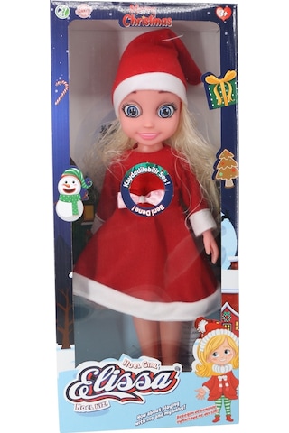 Toyx Noel Anne Oyuncak Et Bebek 45 cm – Yılbaşı Kıyafetli Bebek 3+ Yaş