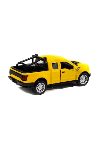 Metal Ford Ranger Pikap Çek Bırak Işıklı Sarı 12 Cm
