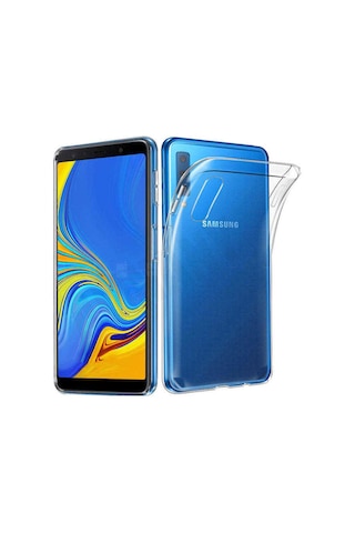 Samsung Uyumlu Galaxy A7 2018 Kılıf Zore Süper Silikon Kapak Renksiz