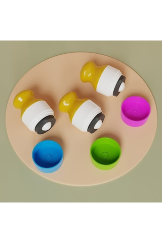 Qingmipy Yeşil Krokodil Desenli 100ml Taşınabilir Roll On Uygulayıcı - Güneş Kremi Ve Losyon İçin Doldurulabilir Pet/pp Materyal Sadece Flakon