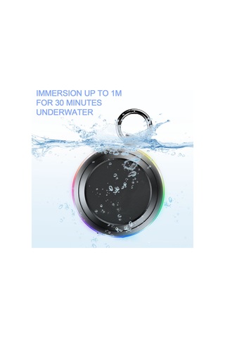 Geeroyoo Ipx7 Su Geçirmez Bluetooth Hoparlör - Fm Radyo, Spor Ve Banyo Kullanıma Uygun, Mavi Renk, 15m Bt Mesafesi