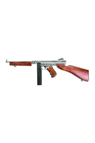 Cybergun Thompson M1a1 Aeg Silver Gerçek Ahşap Airsoft Cihazı Real Wood