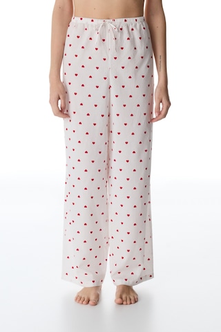 Penti Kırık Beyaz Red Hearts Pantolon Pijama Altı