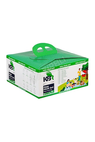 Kbr Mega Piknik Seti 12 Çeşit 62 Parça X 5 Set Çok Renkli