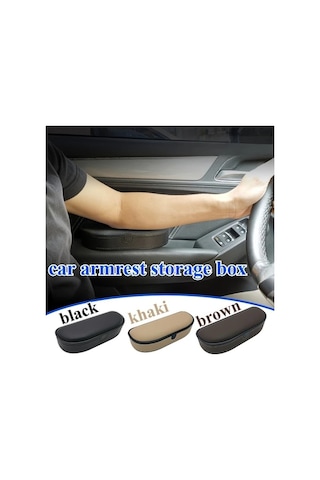 Trendooze Sunshine022 Araç Kapısı Kolçak Organizasyon Kutusu Siyah Abs Dayanıklı Kaymaz Tabanlı Saklama Siyah