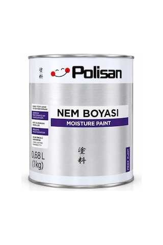 Nem Boyası Beyaz 1 Kg 0,68 Litre İç Ve Dış Cephe Rutubeti Giderir Sararma Yapmaz Kabarmaz Yüksek Beyaz