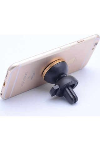 Zore New Magnetic Air Vent Mount Araç Telefon Tutucu Gold