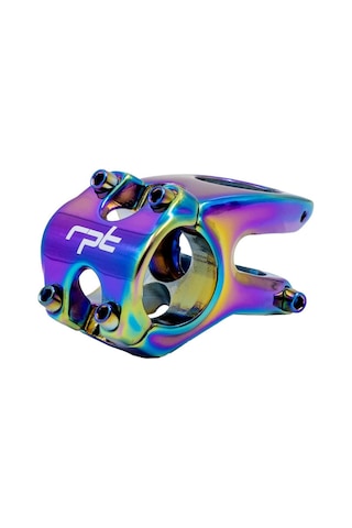 Bike Sky Raptor Rainbow Bisiklet Kısa Gidon Boğazı 31.8 Mm Bisiklet Yedek Parça Aksesuarı Rainbow Altın - Bakır - Kırmızı - Siyah
