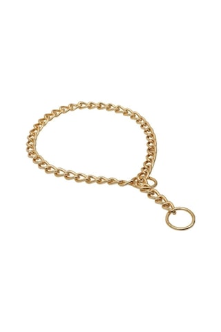 Doggie Altın Rengi Zincir Boğmalı Tasma 3.5 x 65-65 CM