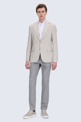 Hatemoğlu Bej Comfort Fit Mono Yaka Klasik Ceket