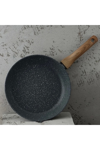 Leydi Marble Natura Granit Tava 26 Cm Gri