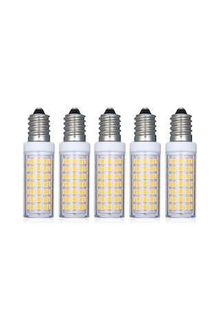Maiyame 5 Adet E14 Led Ampul Sıcak/beyaz Işık 3000k/6000k , 5w 500 Lümen, 33 Led, 360 Aydınlatma, Halojen Ampul Yerine, Ac220-240v Ilık Beyaz