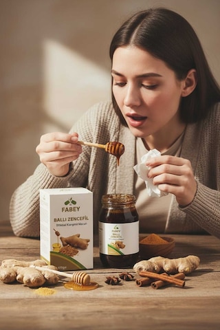 Esfabey Ballı Zencefilli Bitkisel Karışımlı Macun 420gr