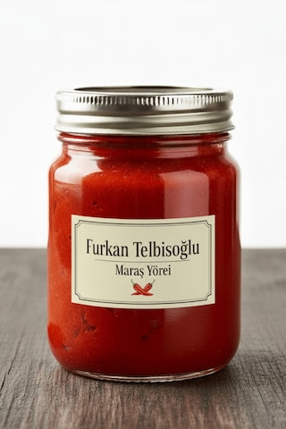 Furkan Telbisoğlu Maraş Yöresi Maraş Yöresi Tatlı Biber Salçası Katkısız Yöresel 5000gr Maraş Yöresi