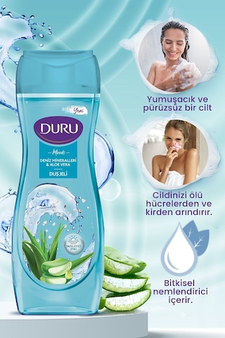 Moods Deniz Mineralleri & Aloe Vera Duş Jeli 4x450ML Diğer